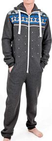 img 1 attached to Printed Tracksuit Allover Jumpsuit Navy Aztec