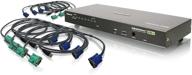 iogear 8-port usb ps/2 combo vga kvmp switch with usb kvm cables, gcs1808kitu enhanced for seo logo