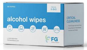 img 2 attached to 🧼 FG Clean Wipes Lint Free 70% IPA Wipes - The Ultimate Solution for Effective Cleaning - 100 Sachets - Made in the USA - Saturix 6B43