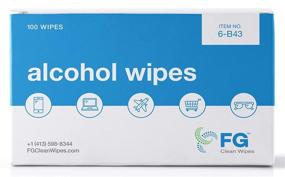 img 3 attached to 🧼 FG Clean Wipes Lint Free 70% IPA Wipes - The Ultimate Solution for Effective Cleaning - 100 Sachets - Made in the USA - Saturix 6B43