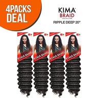 enhanced seo: harlem125 synthetic hair braids kima braid ripple deep 20-inch (4-pack, color 1b) logo