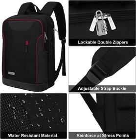 img 1 attached to 🎒 Waterproof Computer Backpack - Fits 15.6-Inch Laptops