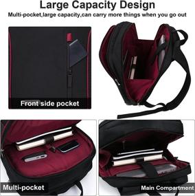 img 2 attached to 🎒 Waterproof Computer Backpack - Fits 15.6-Inch Laptops