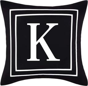 img 4 attached to BLEUM CADE English Alphabet Cushion Home Decor