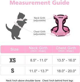 img 3 attached to 🐱 Escape-Proof Cat Harness and Leash Set by Dooradar - Adjustable Vest Harnesses for Walking, Ensuring Safety - Easy Control, Breathable Mesh Jacket with Reflective Strips for Cats