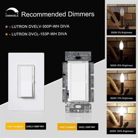 img 1 attached to 💡 CRLight Candelabra LED Filament Chandelier Bulb