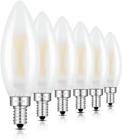 img 4 attached to 💡 CRLight Candelabra LED Filament Chandelier Bulb