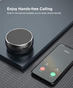 img 1 attached to 🔊 SANAG Mini Bluetooth динамик: портативный динамик для путешествий с кристально чистым стереозвуком, насыщенным басом, беспроводной дальностью 100 футов, IPX5, поддержкой AUX / TF-карты, громкой связью.