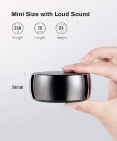 img 3 attached to 🔊 SANAG Mini Bluetooth динамик: портативный динамик для путешествий с кристально чистым стереозвуком, насыщенным басом, беспроводной дальностью 100 футов, IPX5, поддержкой AUX / TF-карты, громкой связью.