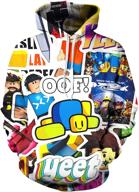 👕 wipnhui children's printed sweatshirt size 2 - medium | boys' clothing and fashion hoodies/sweatshirts logo
