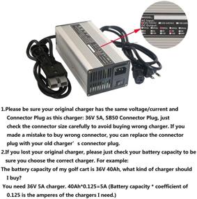 img 2 attached to 🔋 Abakoo 36V 5A Battery Charger for Ez-Go EZgo TXT Marathon 1983-1994 with SB50 Anderson Style Plug