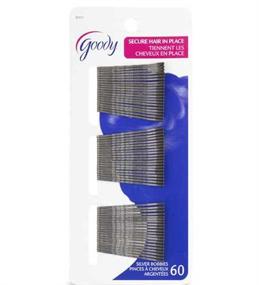 img 1 attached to 💇 Goody Bobby Pins, Silver: 60-Pack of 2 Inch Hair Pins for Versatile Styling