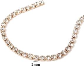 img 2 attached to Yueton Crystal Rhinestone Trimming Jewelry Sewing for Trim & Embellishments