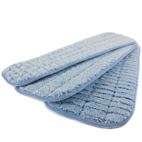 img 3 attached to 🧹 Zwipes Pro H1-732 Microfiber Wet Mop Scrub Pad, 18 Inches (Pack of 3)