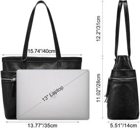 img 1 attached to S ZONE Leather Shoulder Ladies Handbag Women's Handbags & Wallets for Totes