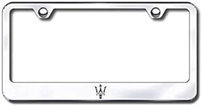 img 1 attached to Stainless Steel Chrome Maserati License