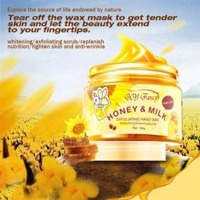 img 3 attached to 👐 Revitalize and Nourish Your Hands with Paraffin Milk & Honey Hand Wax Mask - Hydrating, Exfoliating, and Moisturizing Treatment, 5.3oz/150ml