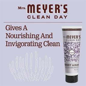 img 1 attached to 🧖 Пилинг-скраб для тела Mrs. Meyer's Clean Day с лавандой - увлажняющий скраб из сахара с эфирными маслами, 8 унций | Формула, не тестирующаяся на животных, свежая и омолаживающая