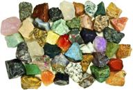 💎 fantasia materials: best value 3 lbs of exclusive premium asia stone mix - raw natural crystals & rocks for cabbing, cutting, lapidary, tumbling, polishing, wire wrapping, wicca & reiki logo
