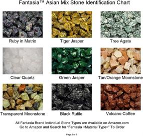 img 2 attached to 💎 Fantasia Materials: Best Value 3 lbs of Exclusive Premium Asia Stone Mix - Raw Natural Crystals & Rocks for Cabbing, Cutting, Lapidary, Tumbling, Polishing, Wire Wrapping, Wicca & Reiki