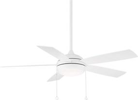 img 4 attached to 🔆 WAC Lighting F-002L-MW Disc Indoor Ceiling Fan, 52in Blade Span, Pull Chain Control, Matte White - Enhancing SEO