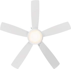 img 1 attached to 🔆 WAC Lighting F-002L-MW Disc Indoor Ceiling Fan, 52in Blade Span, Pull Chain Control, Matte White - Enhancing SEO