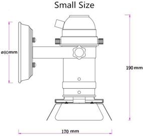 img 2 attached to Hobaca GU10 Mini Loft Spotlight Ceiling Lights Industrial Track Light Surface Mounted Retro Lamps Downlighting - L19 W17cm