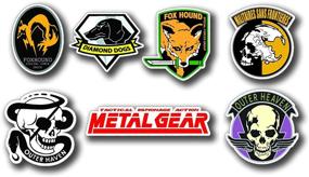 img 1 attached to 🎮 Набор коллекционных металлических наклеек Metal Gear: MSF, Diamond Dog, Outer Heaven, Fox Hound - 7 больших наклеек с цифровой печатью на медиа ORAFOL (54 x 40 см)