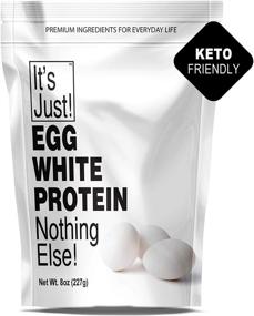img 4 attached to Just Egg White Protein Powder: Non-GMO, USA Farms, Unflavored - Meringue Ingredient (8oz)