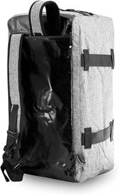 img 1 attached to 🎒 Smell Proof Water Resistant Skunk Hybrid Backpack/Duffle Gray - US Patent D819327