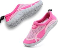 👟 breathable girls' sneakers - globtouch athletic sock shoes in thsx pink, size 33 logo