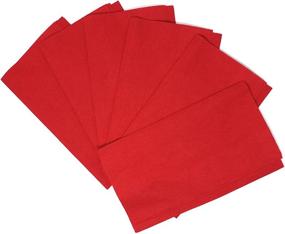 img 2 attached to 🍽️ Premium Choice 2-Ply Red Dinner Napkin - 125/Pack, 15"x17" Size