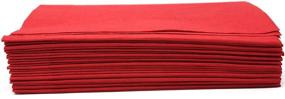 img 1 attached to 🍽️ Premium Choice 2-Ply Red Dinner Napkin - 125/Pack, 15"x17" Size