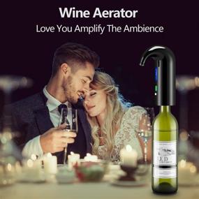 img 2 attached to Top-Rated Electric Wine Aerator and Decanter - One Touch Wine Accessories for Beginners and Enthusiasts - Red and White Wine Aeration with Wine Opener Included