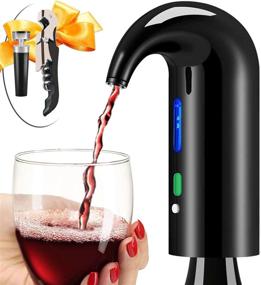 img 4 attached to Top-Rated Electric Wine Aerator and Decanter - One Touch Wine Accessories for Beginners and Enthusiasts - Red and White Wine Aeration with Wine Opener Included