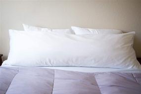 img 1 attached to 🌬️ Premium White Goose Down and Feather Body Pillow – Size 20 Inches x 72 Inches