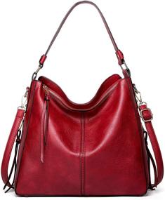 img 3 attached to 👜 Chic Hobo Bags: Classy Shoulder Bags for Women - Soft Vegan Leather Designer Purses & Handbags, Ideal for Work & Fashionistas