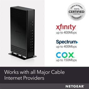 img 2 attached to 📶 NETGEAR C6230 WiFi Cable Modem Router - Compatible with Xfinity, Spectrum, Cox, and More, Up to 300Mbps Cable Plans, AC1200 WiFi Speed, DOCSIS 3.0