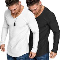 coofandy muscle shirt athletic sleeves men's clothing and active logo