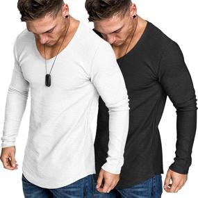 img 4 attached to COOFANDY Muscle Shirt Athletic Sleeves Men's Clothing and Active