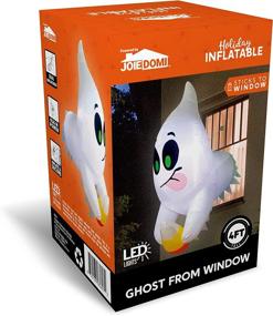 img 1 attached to 👻 Joiedomi 4 FT Halloween Ghost Inflatable with Candy Breaking Out Window, Built-in LED Blow Up Decoration for Indoor/Outdoor Party, Yard, Garden, Lawn