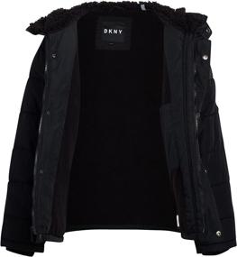 img 3 attached to 🧥 DKNY Boys’ Winter Coat - Fleece Lined Bubble Puffer Windbreaker Jacket (Size: 4-20): Stylish & Warm Outerwear for Boys