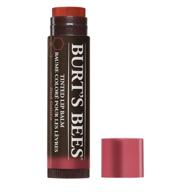 organic red dahlia lip balm with shea butter & botanical waxes - 100% natural, 1 tube logo