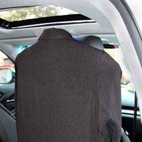 img 2 attached to 🧥 KOLLIEE Back Seat Car Coat Hanger - Multifunctional Headrest Coat Hanger for Coats, Suits, and Jackets