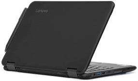 img 4 attached to 💻 mCover Hard Shell Case for 2017 11.6-inch Lenovo N24/300E Series Laptop with Windows OS (Excludes Lenovo N21/N22/N23 Series Chromebook) in Black