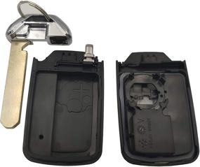 img 1 attached to 🔑 Запасной корпус для автомобильного ключа Honda Keyless Entry с 5 кнопками - подходит для Honda Pilot CR-V Civic 2016-2018 (KR5V2X)