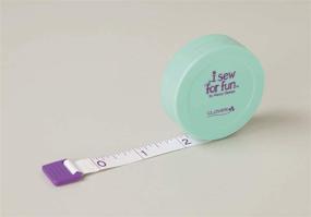 img 1 attached to 🧵 Clover Needlecraft Spring Tape Measure for Fun Sewing, Small Size, Blue/Purple