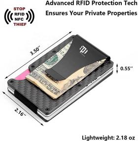 img 2 attached to Carbon Fiber PHILOMINA Wallet Holder