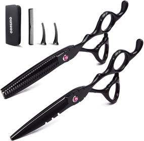 img 4 attached to ✂️ Hair Cutting Scissors Shears Kit: CDNGELO Thinning Scissors with Comb - Professional Barber/Salon/Home Shears Kit For Men, Women, Kids