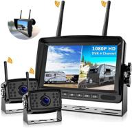 📷 fhd 1080p 2 digital wireless backup camera system for rvs/trailers/trucks/motorhomes/5th wheels: ultimate highway monitoring experience with strong signal, super night vision, and ip69k waterproof! logo